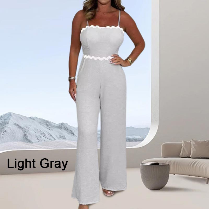 Ismera - Stylish strappy jumpsuit with built-in bra