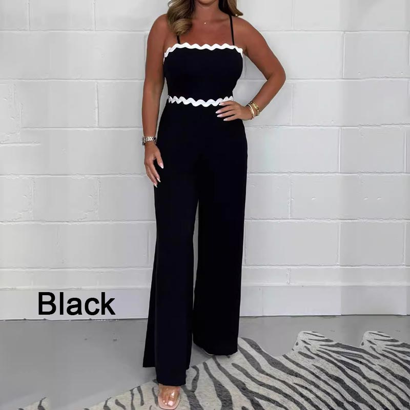 Ismera - Stylish strappy jumpsuit with built-in bra