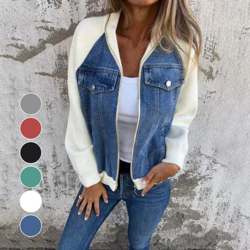 Lilia™ - Seaicéad Zip Déinim