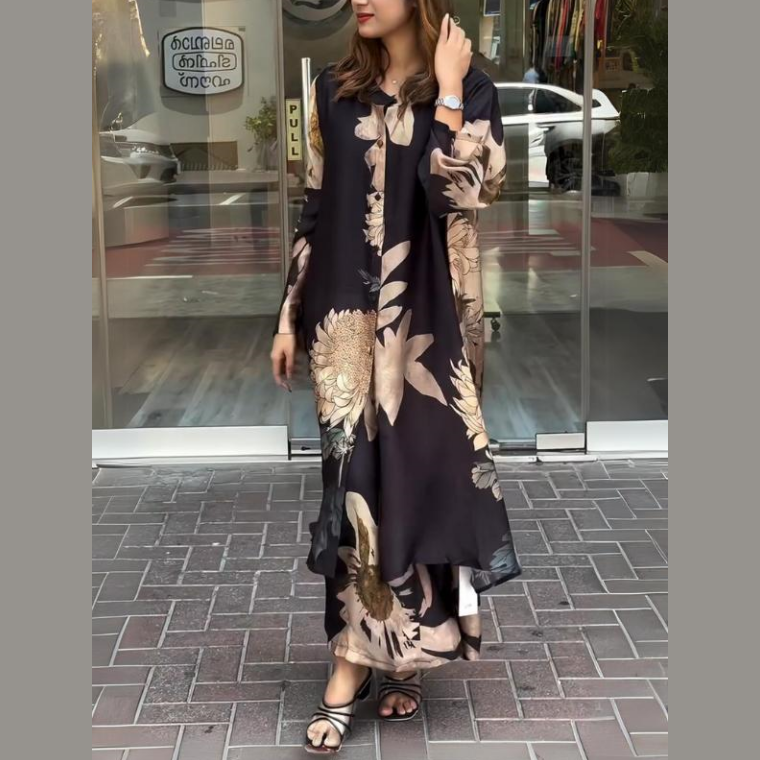 Clarice™ - Women's 2-piece flowing shirt dress