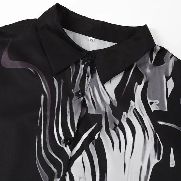 Clarice™ - Women's 2-piece flowing shirt dress