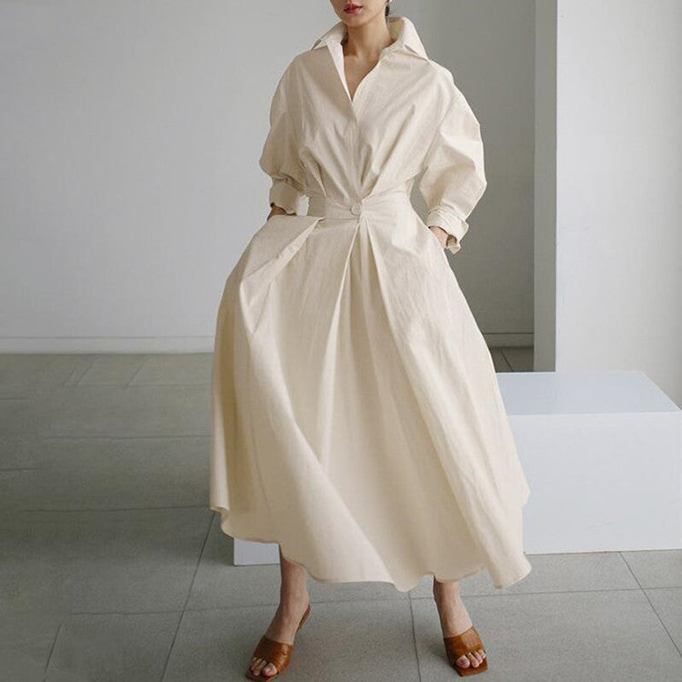 Barbe™ - Long Cotton Linen Maxi Dress