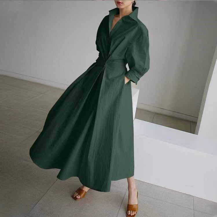 Barbe™ - Long Cotton Linen Maxi Dress