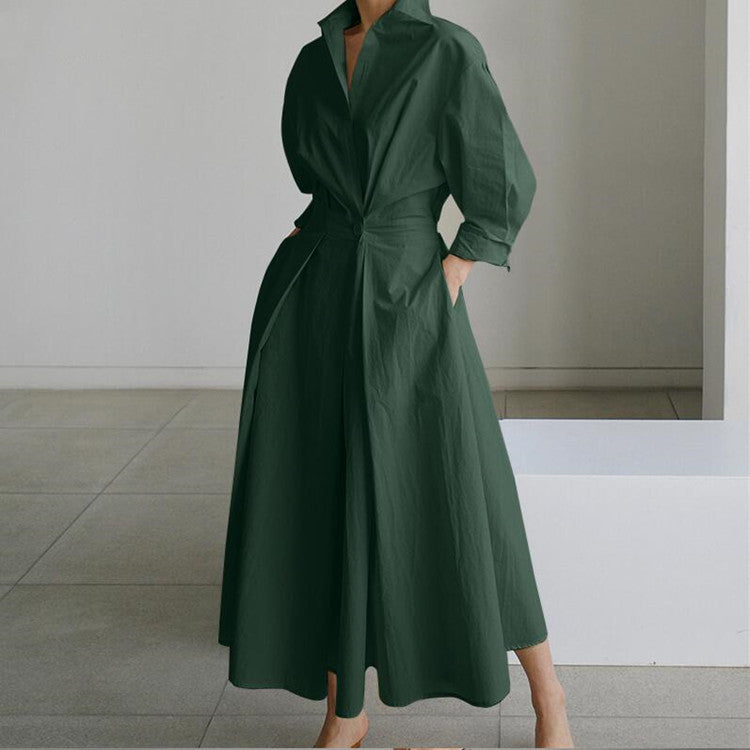 Barbe™ - Long Cotton Linen Maxi Dress