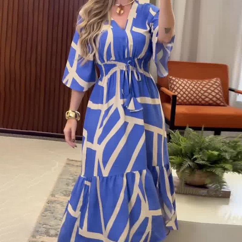 Silvia™ - Gúna Galánta Feistithe le Muineál V