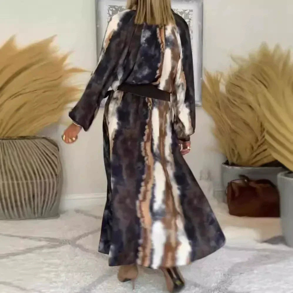 Selma - Elegant Tie & Dye Maxi Dress
