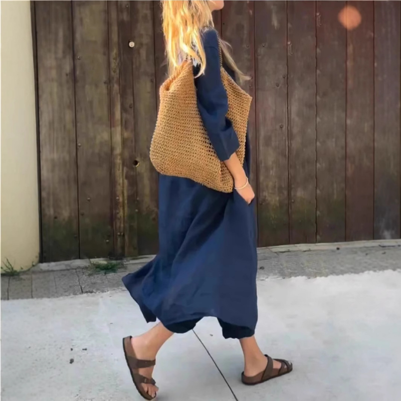 Perrine - 2-Piece Pockets and V-Neck Set