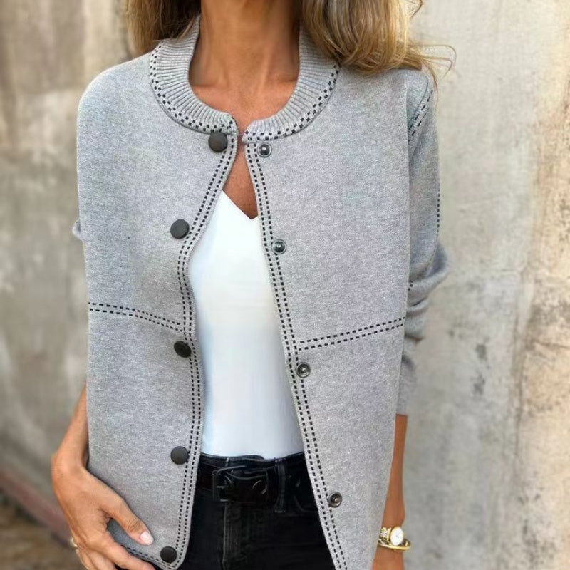 Bea - Women's Cardigan with Button Closure