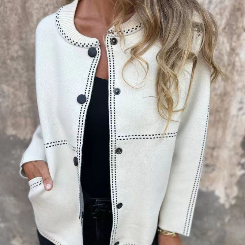 Bea - Women's Cardigan with Button Closure
