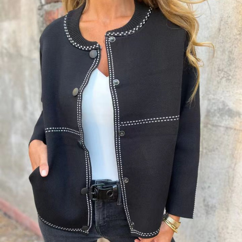 Bea - Women's Cardigan with Button Closure