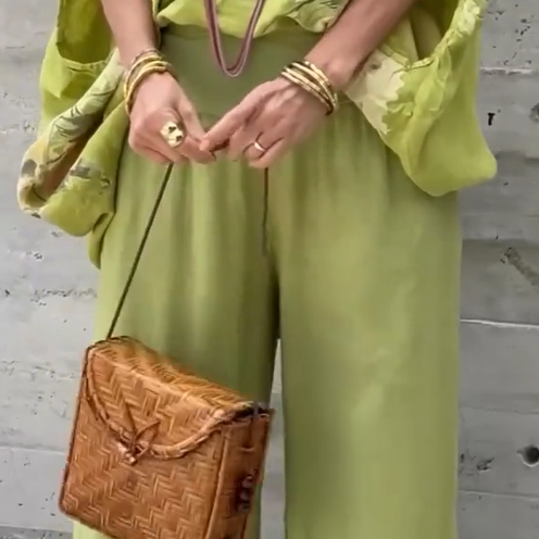 Régine - Ample Printed Chiffon 2-Piece Set