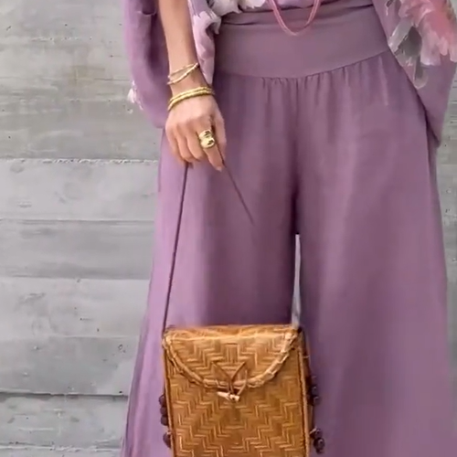 Régine - Ample Printed Chiffon 2-Piece Set