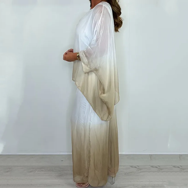 Kyra - Dip Dye Set with Fluid Top and Wide Leg Pants