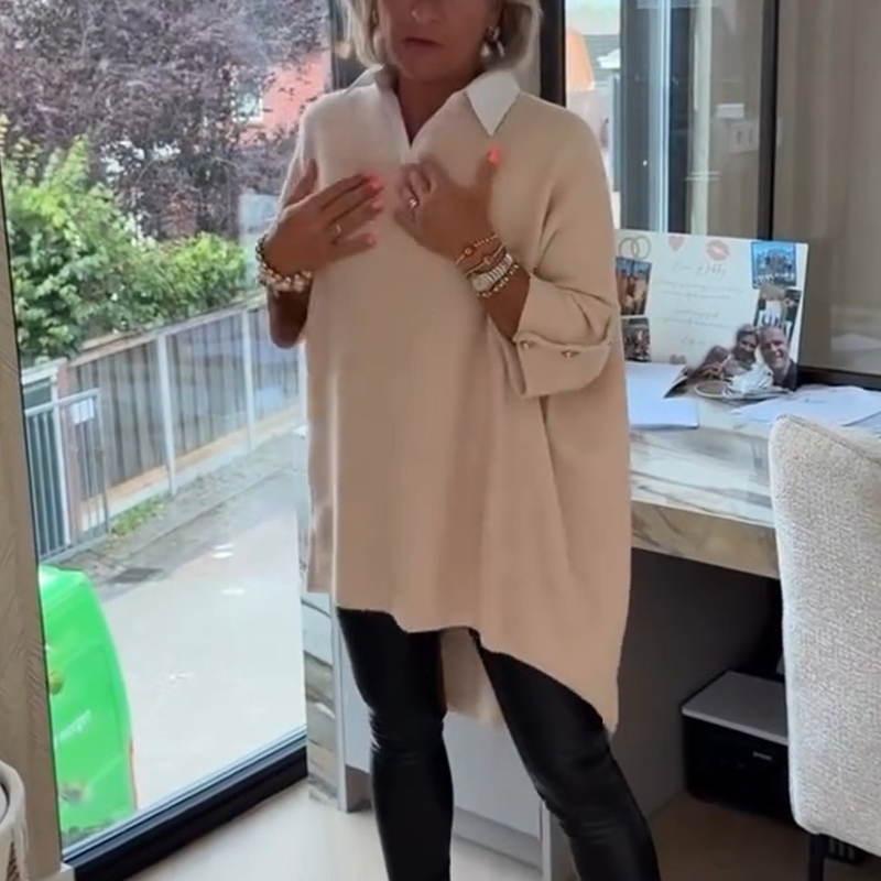 Rosavianne - Chic Women's Blouse with Shirt Collar