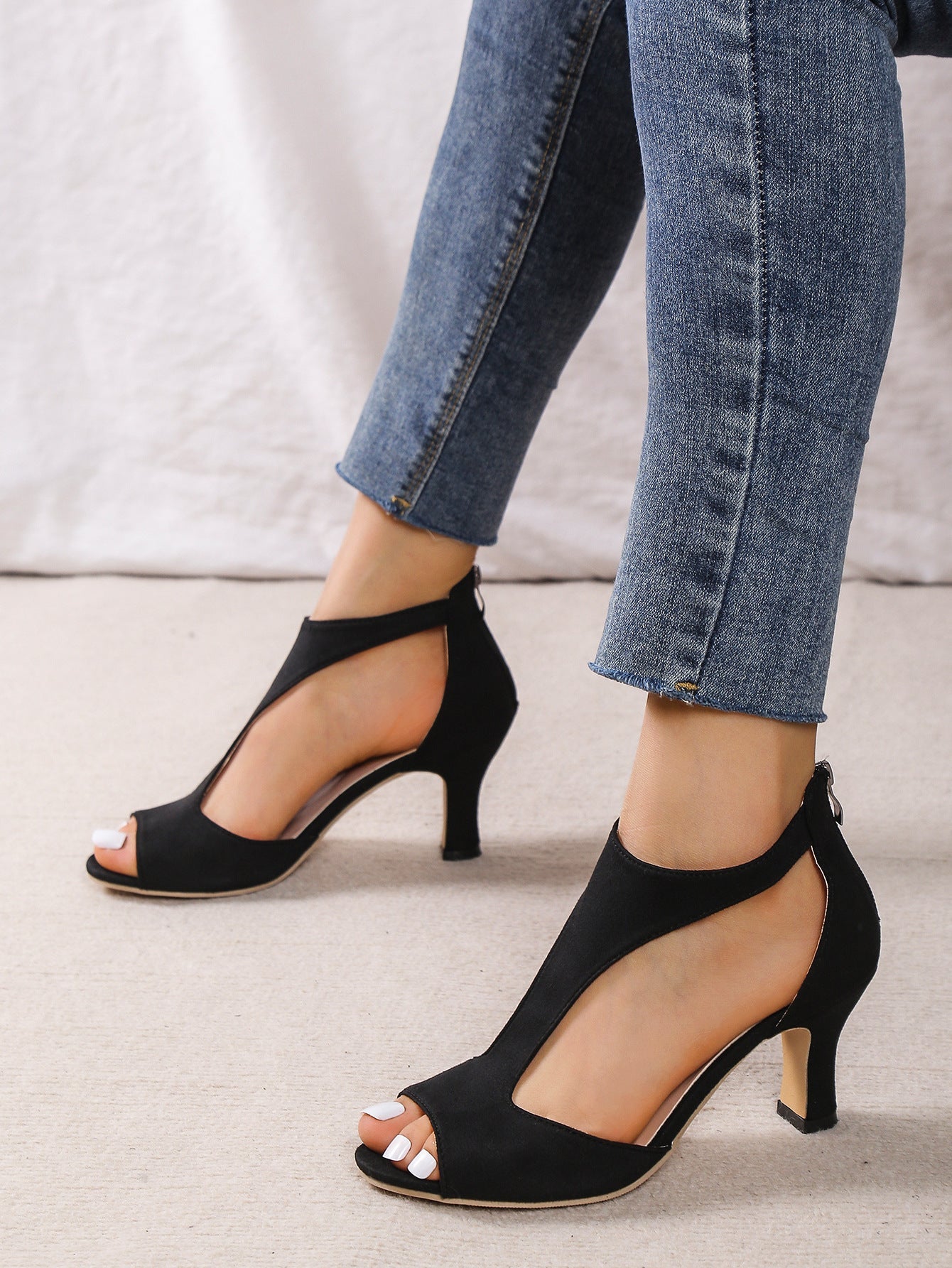 Mona - Orthopedic Leather High Heels - Comfort and Elegance for Every Step
