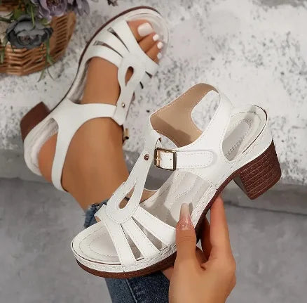 Eliette - Orthopedic Platform Sandals - Retro Elegance and Absolute Comfort