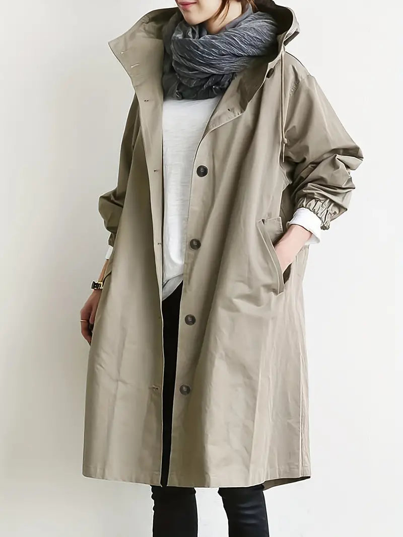 Lowenna - Stylish Waterproof Outdoor Rain Jacket with Hood for Women | Great for Outdoor Activities