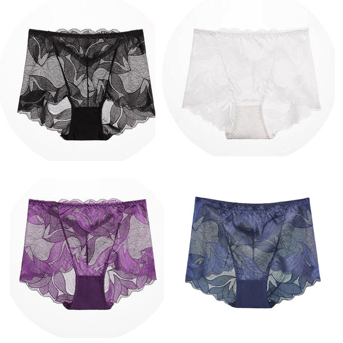 Emina - Package of handmade silk lace underwear for women