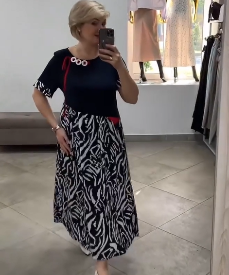 Anelina™ - Women's casual patchwork dress