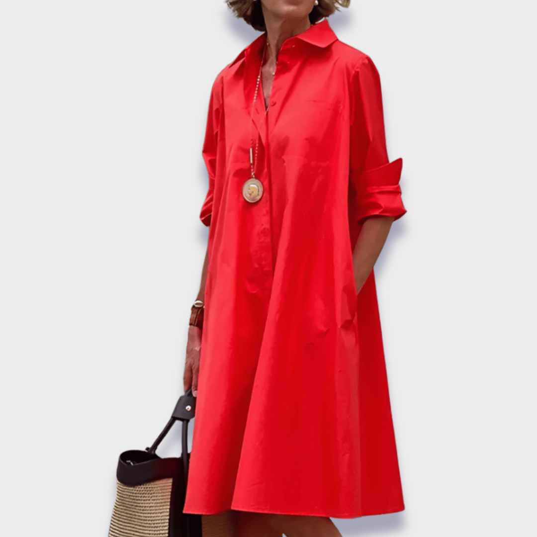 Ysolde - Stylish Polo Dress in Premium Fabric