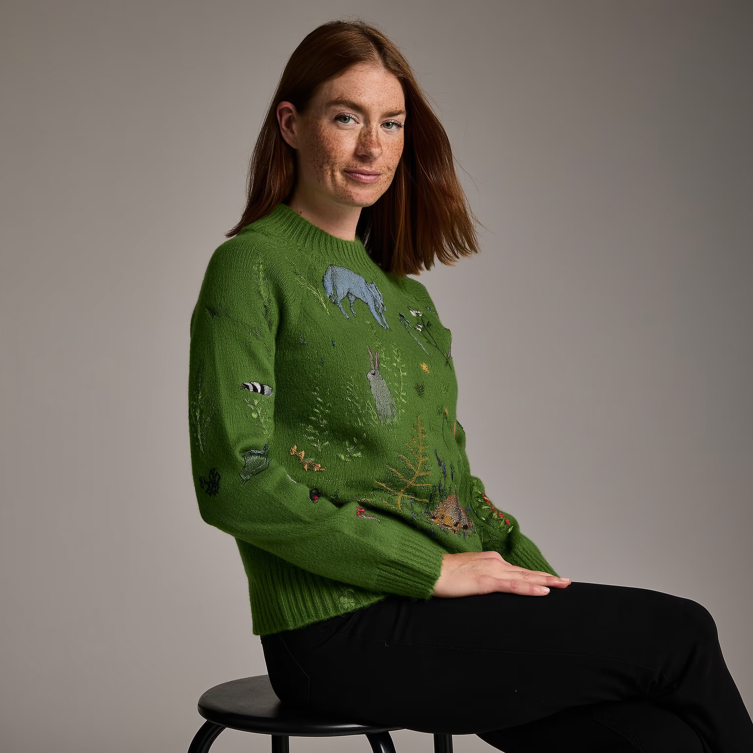 Luneliae - Warm and Elegant Roll Neck Jumper