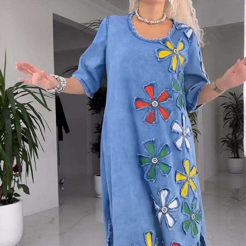 Kalena - Casual dress with round collar