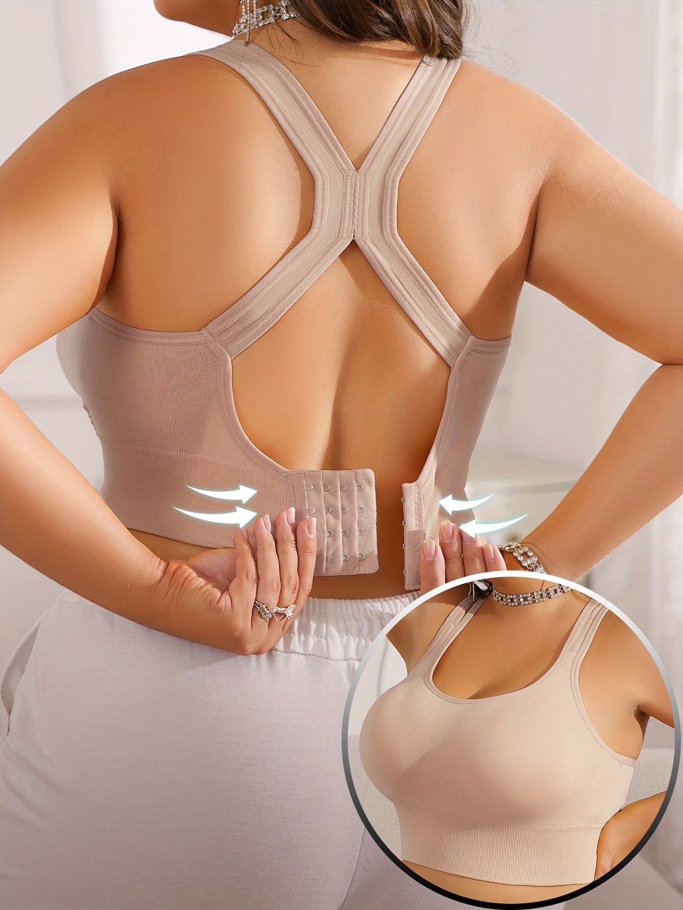 Vittoria™ - Plus Size Sportbeha met Verwijderbare Pads en Verstelbare Bandjes 