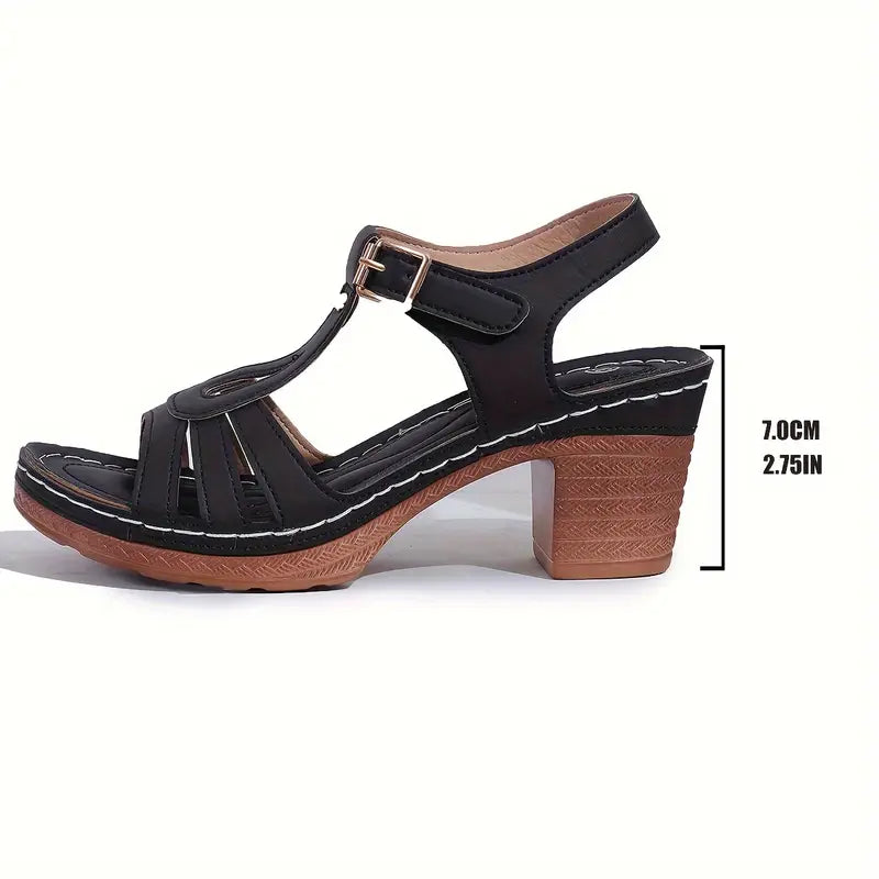 Eliette - Orthopedic Platform Sandals - Retro Elegance and Absolute Comfort