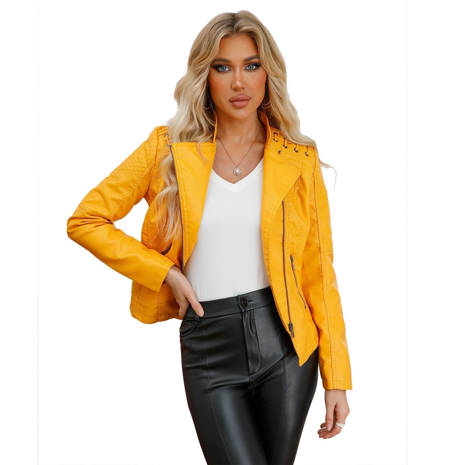 Cleo™ - Washed lambskin jacket