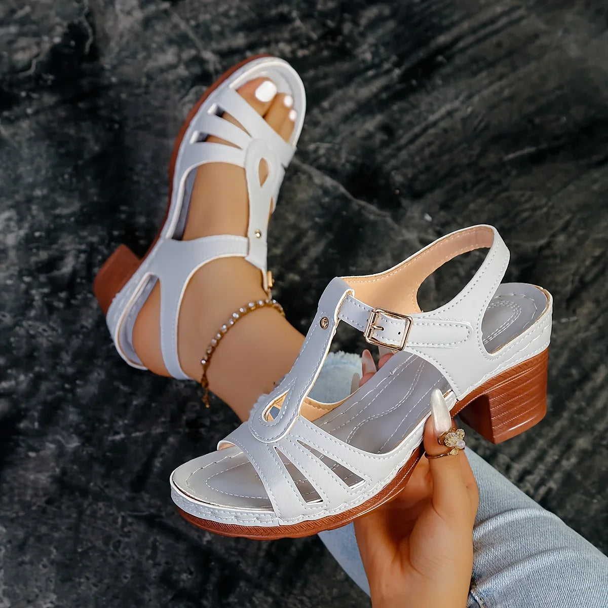 Eliette - Orthopedic Platform Sandals - Retro Elegance and Absolute Comfort