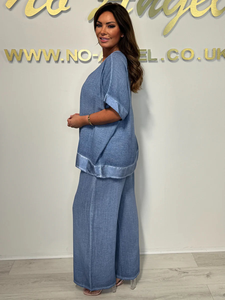 Haliora - Casual and trendy women's set with V-neckline