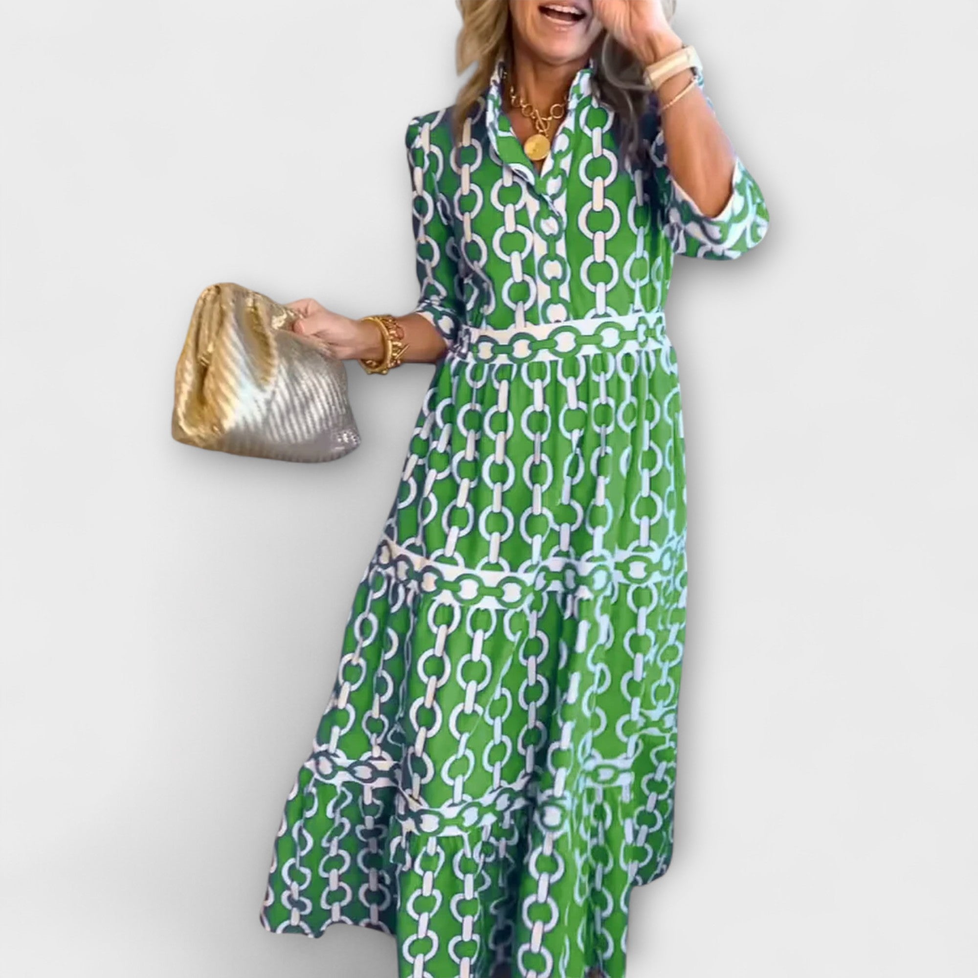 Corinna - Midi dress with chain motif