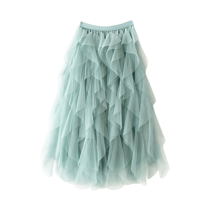 Orlisse - Women's High-Waisted Flared Skirt