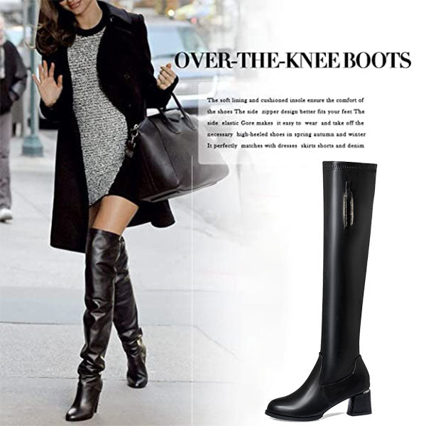 Kaelivra - Warm Leather Ankle Boots for Women
