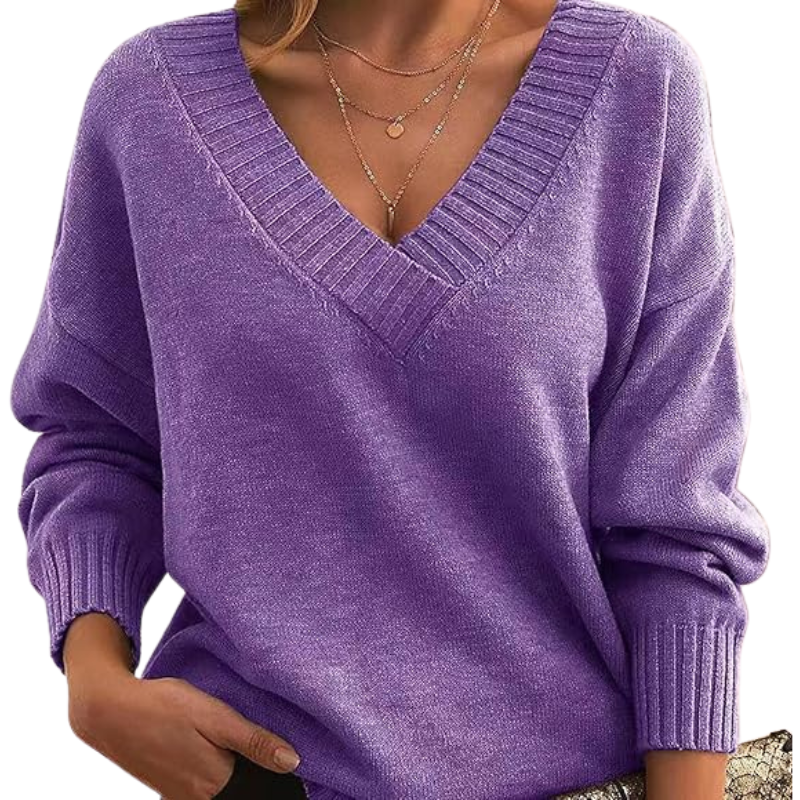 Ailsa- Chic V-Neck Sweater | Great for Everyday Wear