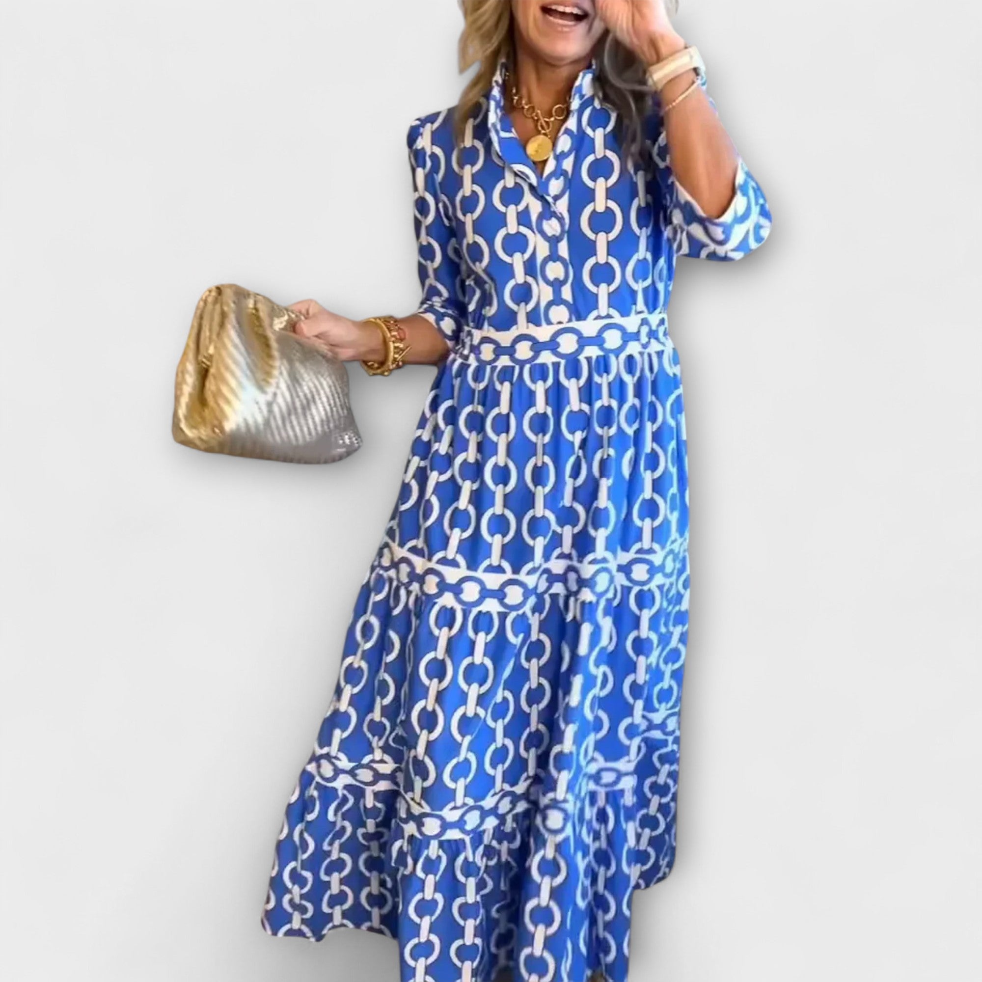 Corinna - Midi dress with chain motif