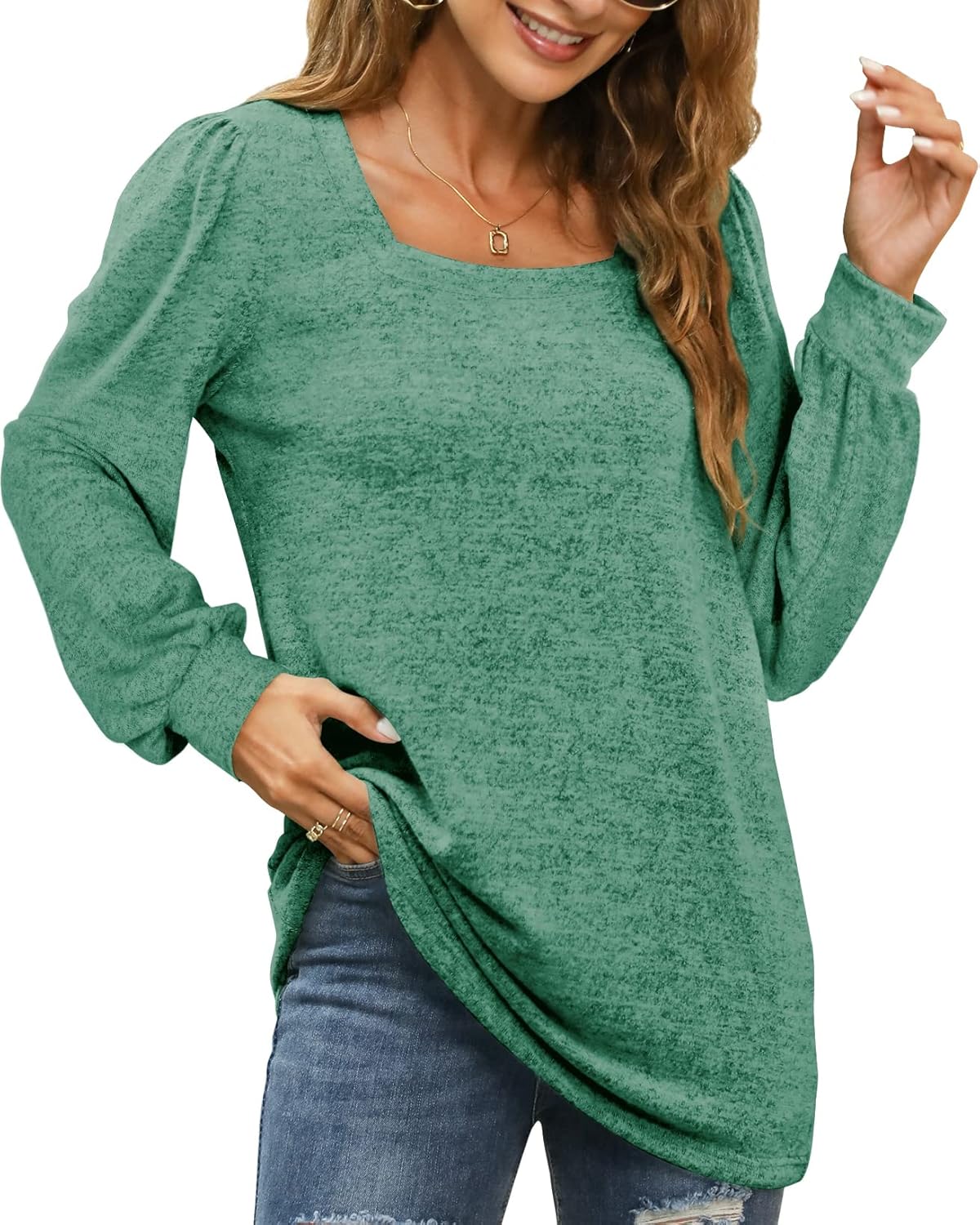 Maëlys - Long Sleeve Casual Top for Women