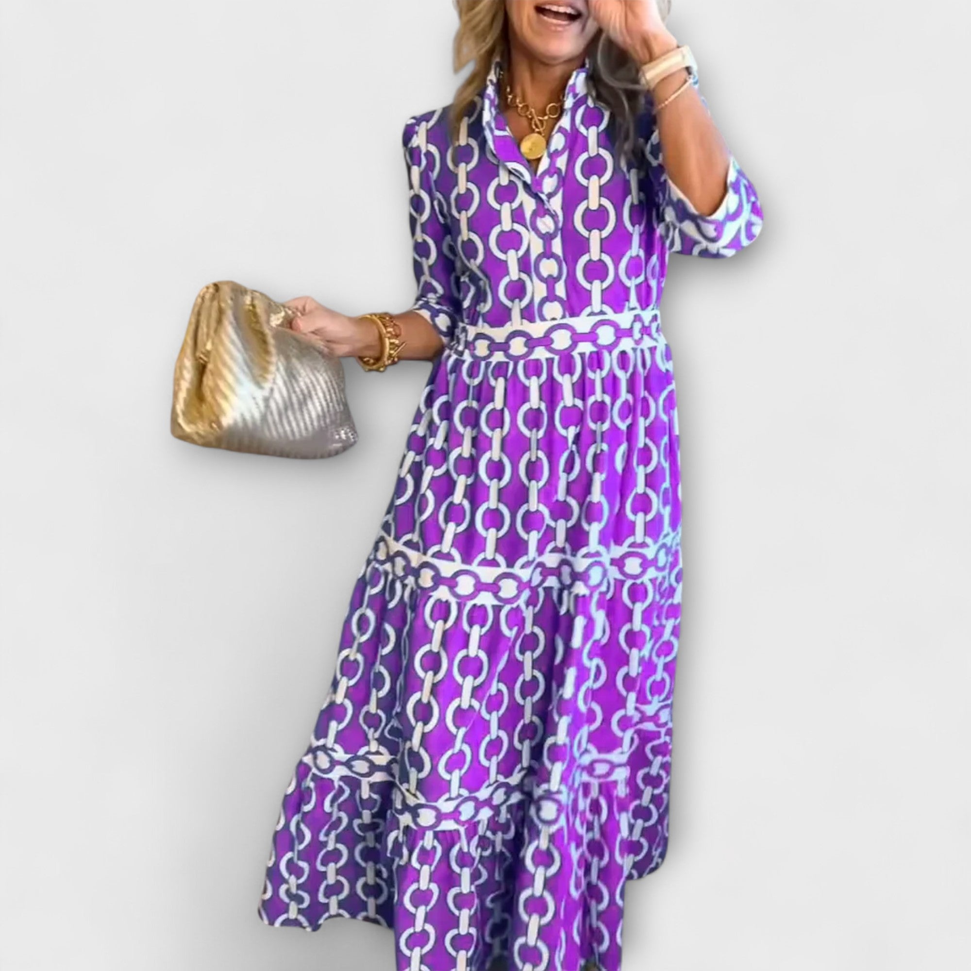 Corinna - Midi dress with chain motif