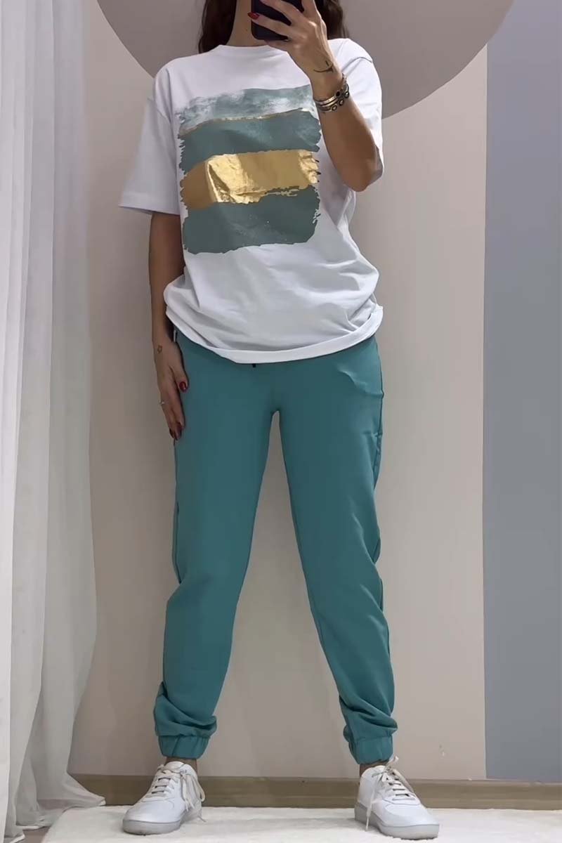 Helira - Casual Set with Top and Pants for Everyday Style