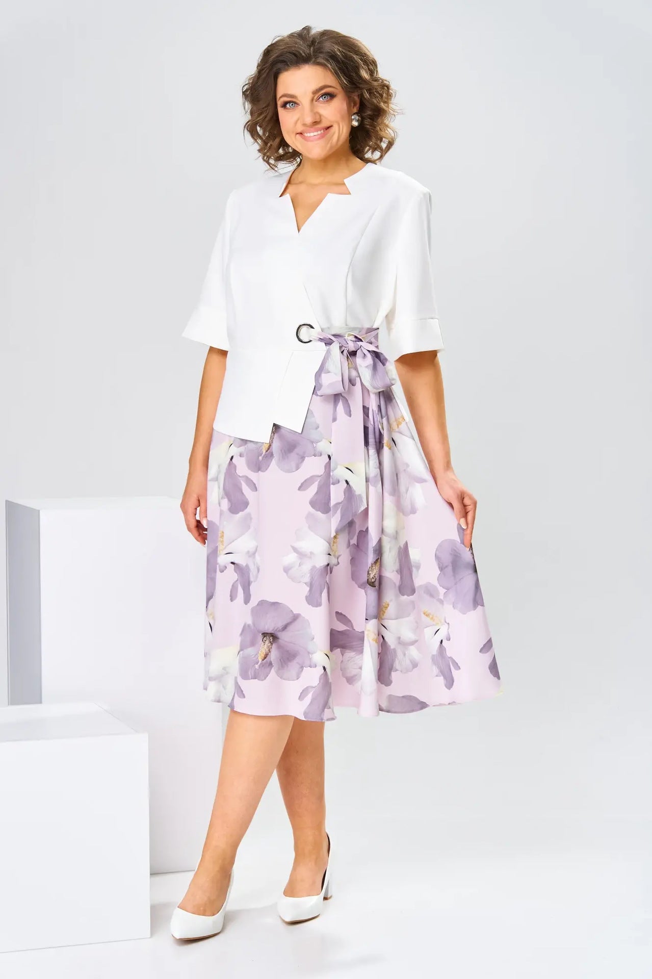 Adelisa™ - High Quality Cotton and Silk Dress for Natural Elegance