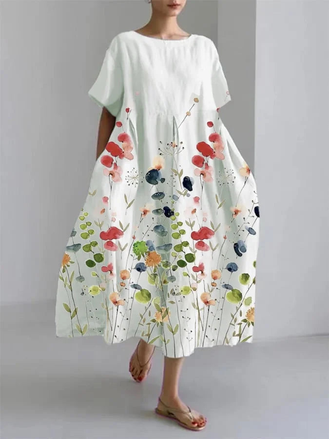 Gwenelle - Floral flowing maxi dress for summer
