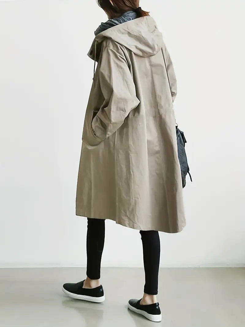 Lowenna - Stylish Waterproof Outdoor Rain Jacket with Hood for Women | Great for Outdoor Activities