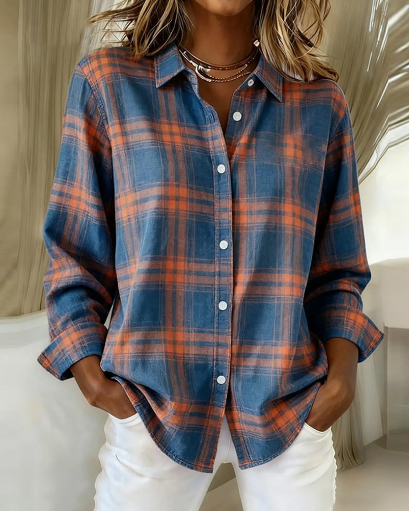 Belviana - Checked Shirt with Collar