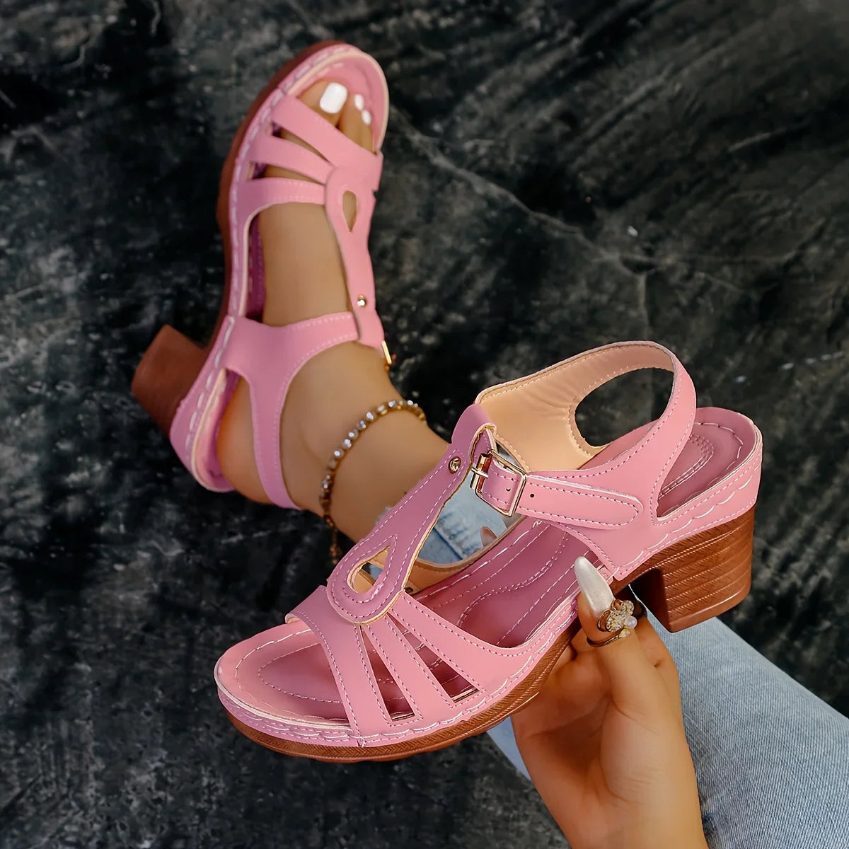 Eliette - Orthopedic Platform Sandals - Retro Elegance and Absolute Comfort