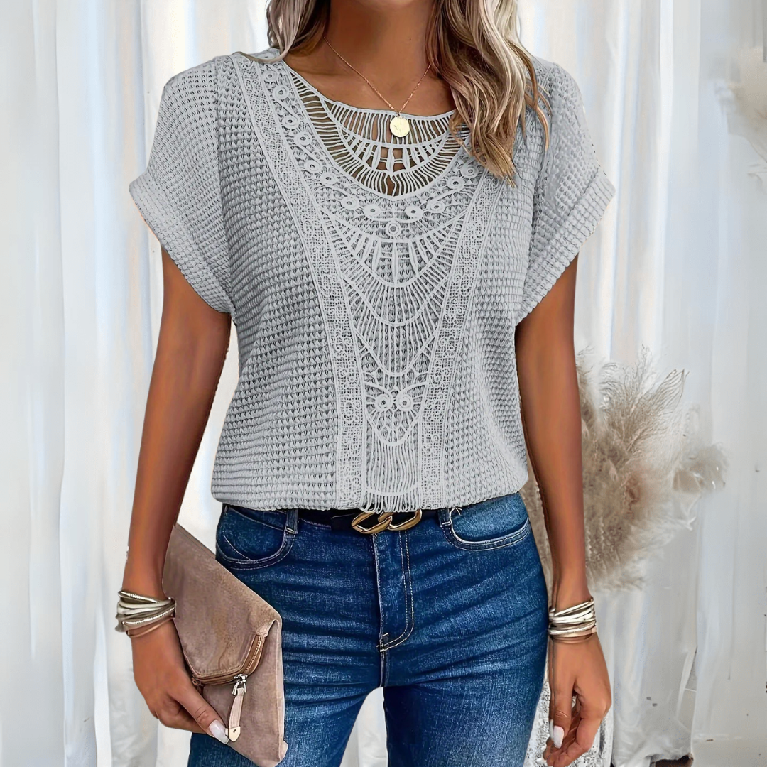 Aina™ - Elegant Ibiza-style blouse