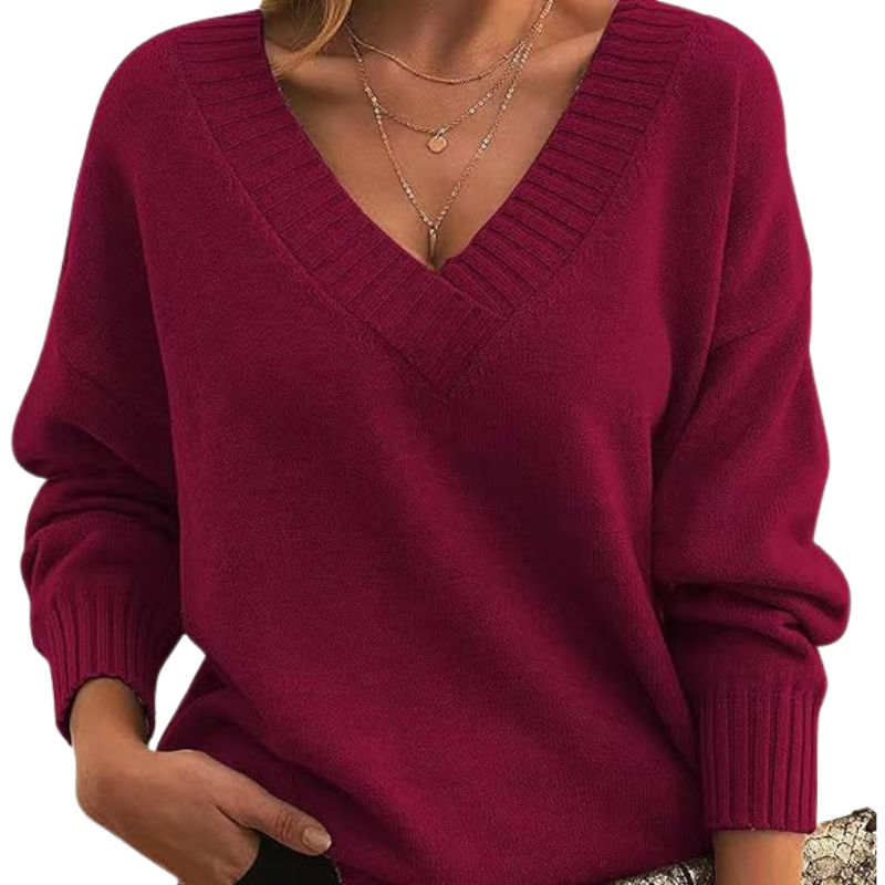 Ailsa- Chic V-Neck Sweater | Great for Everyday Wear