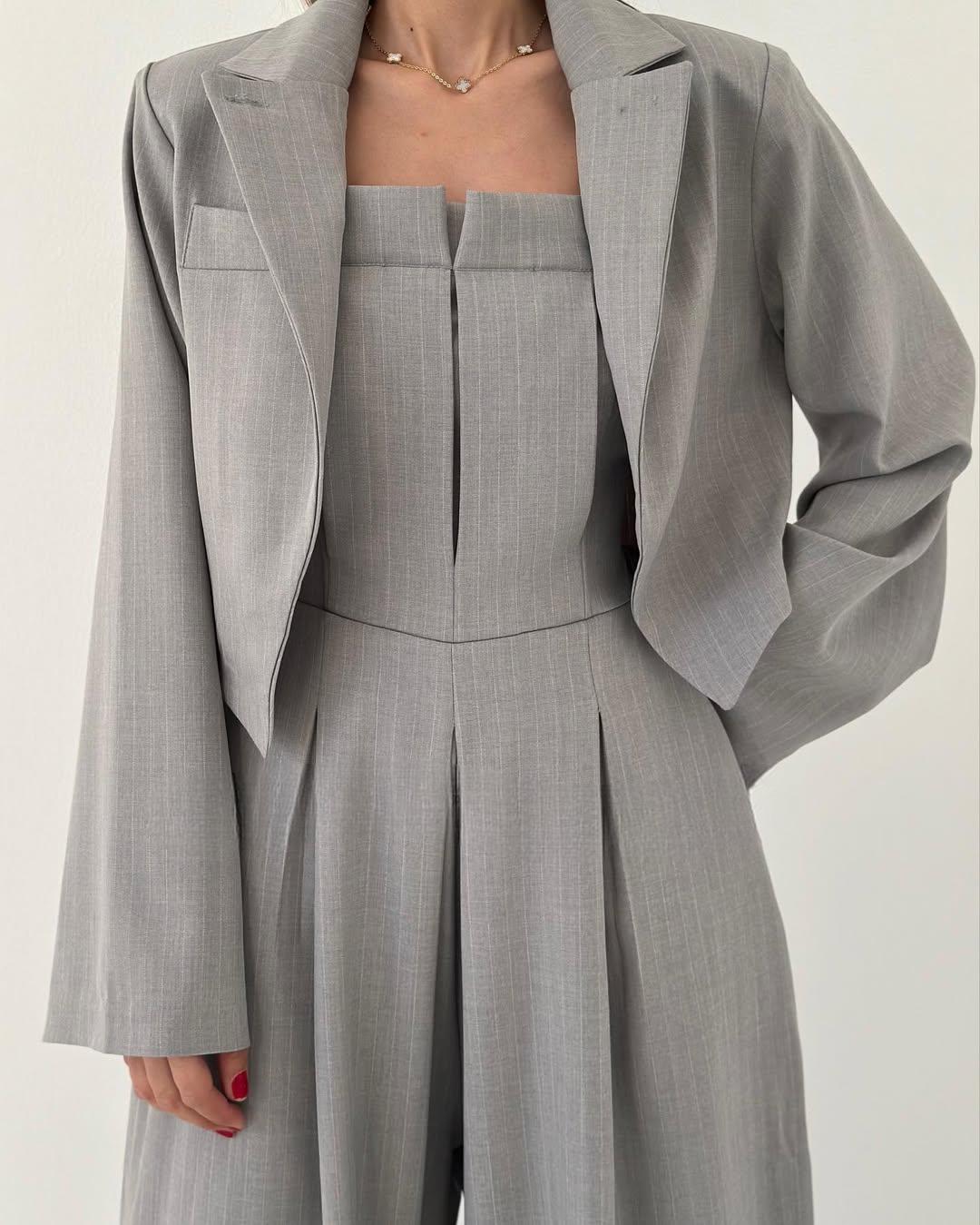 Cyravine - Women's Bustier and Jacket Set in Elegant and Trendy Style