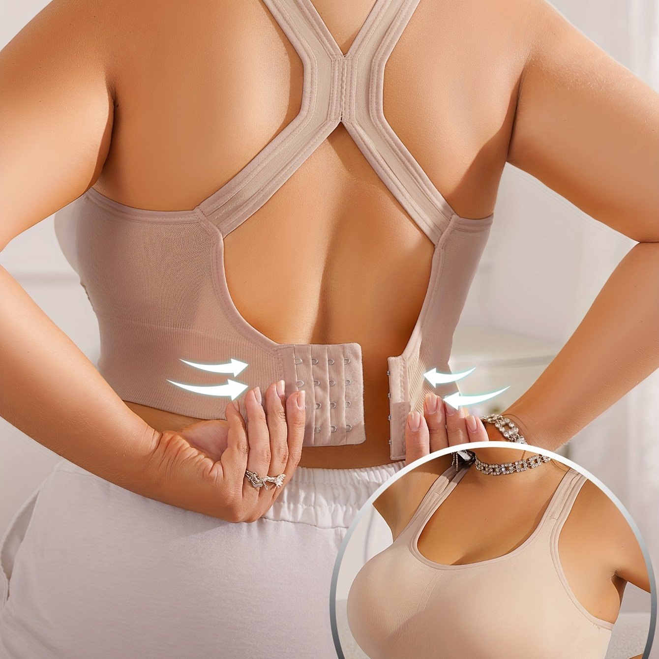 Vittoria™ - Plus Size Sportbeha met Verwijderbare Pads en Verstelbare Bandjes 