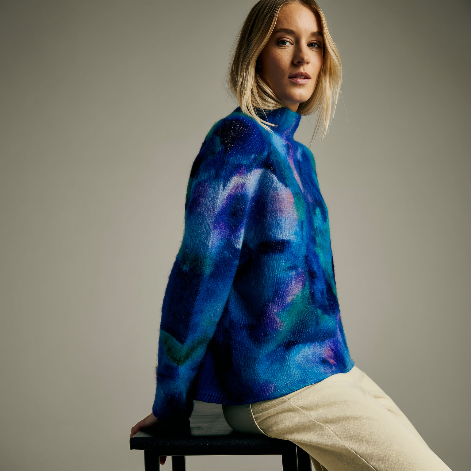 Luneliae - Warm and Elegant Roll Neck Jumper