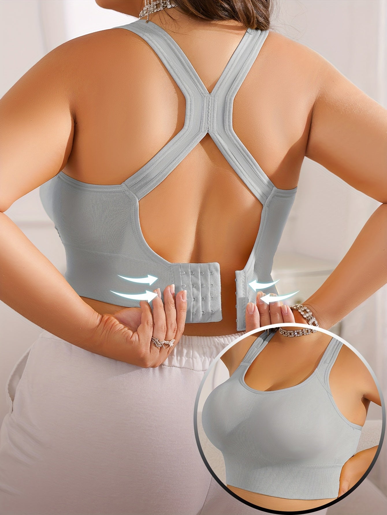 Vittoria™ - Plus Size Sportbeha met Verwijderbare Pads en Verstelbare Bandjes 